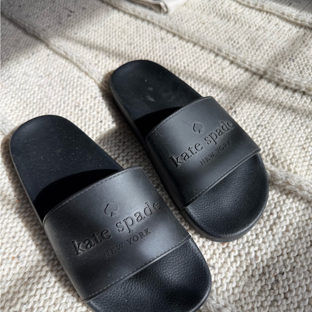 Kate Spade Black Slippers